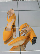 Pointed Toe Stylish Sexy Yellow Zip-Up Back Women's High Heel Pumps, Versatile Fashion